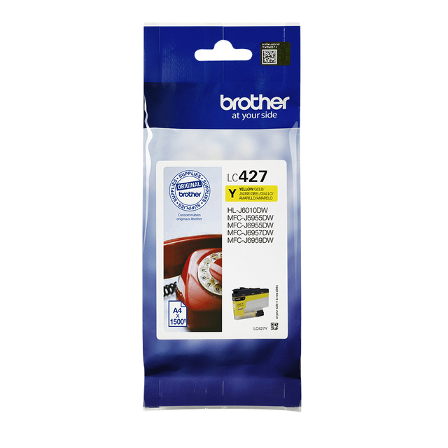Inktcartridge Brother LC-427Y geel Inktcartridge Brother LC-427Y geel