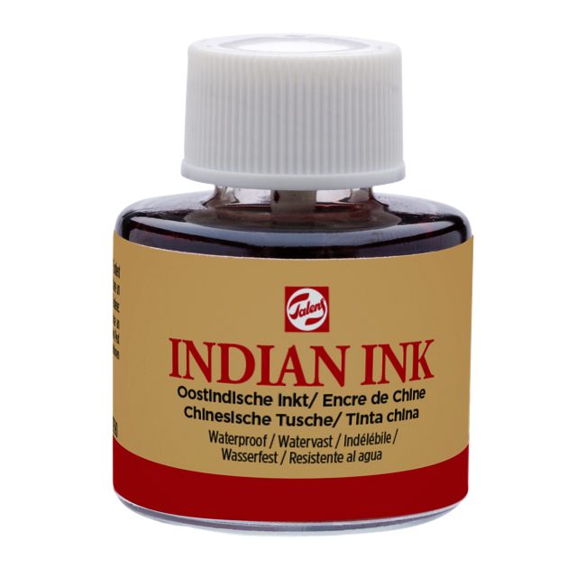 Oost-Indische inkt Talens zwart 11ml Oost-Indische inkt Talens zwart 11ml