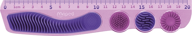 maagvorm, krachtpatroon, silicone, paars, ruler-tool
