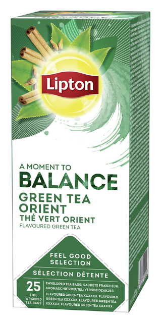 Thee Lipton Balance green tea orient 25x1.5gr Thee Lipton Balance green tea orient 25x1.5gr