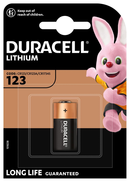 Batterij Duracell 1xCR123 high power lithium Batterij Duracell 1xCR123 high power lithium