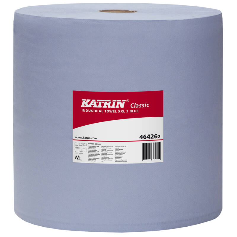 Katrin Classic Poetspapier XXL 3lgs 360m Blauw per rol