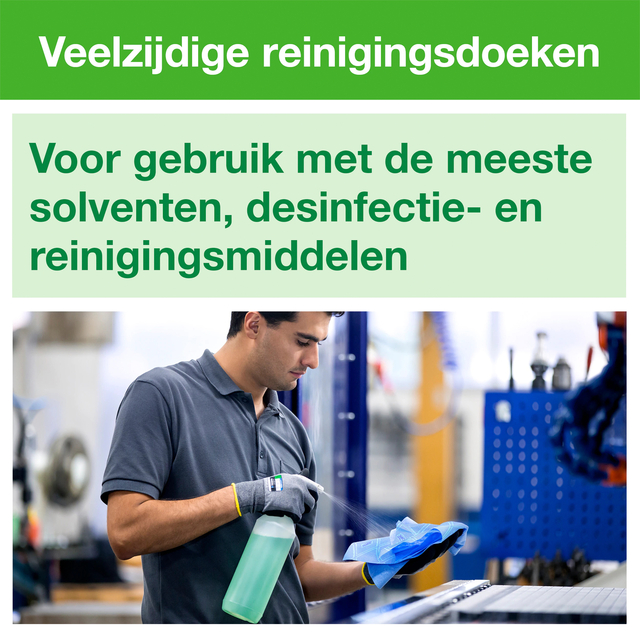 Reinigingsdoek Tork W8 Premium 1-laags 8x40 vel blauw 194450