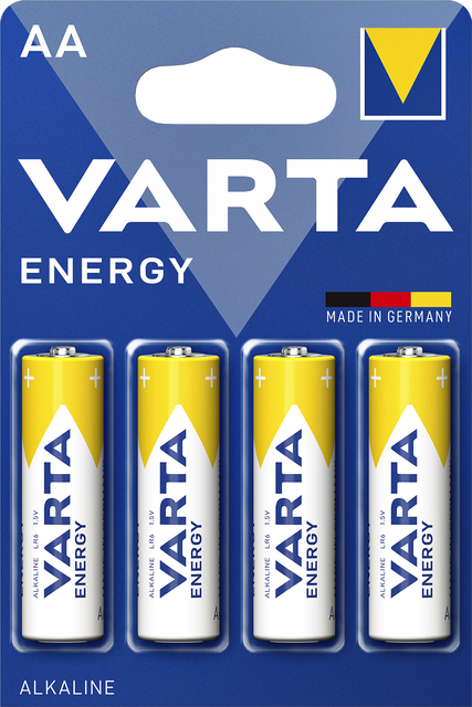 Batterij Varta Energy 4x AA Batterij Varta Energy 4x AA