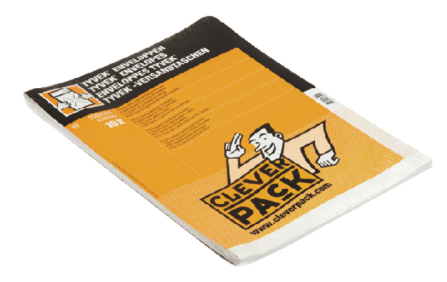 Envelop CleverPack Tyvek monsterzak 250x353x38mm wit pak à 10 stuks Envelop CleverPack Tyvek monsterzak 250x353x38mm wit pak à 10 stuks