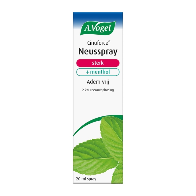 neusspray, neusspray sterk, menthol, zachte verneveling, 20 ml