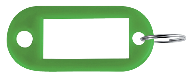 Sleutellabel Pavo kunststof groen 100 stuks Sleutellabel Pavo kunststof groen 100 stuks