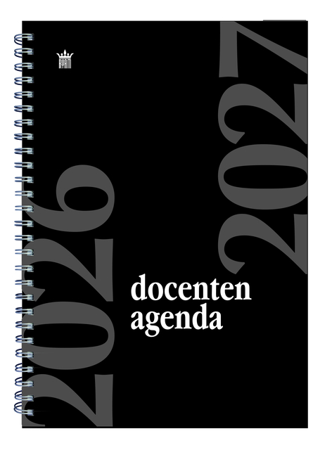 Schoolagenda 2026-2027 Ryam docenten 7dagen/2pagina's spiraal zwart