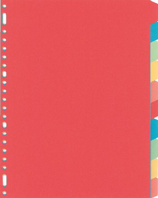 Tabbladen Kangaro 23-gaats PE410M 10-delig assorti karton Tabbladen Kangaro 23-gaats PE410M 10-delig assorti karton