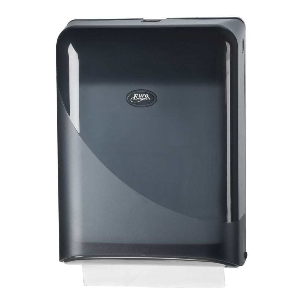 Pearl Black Handdoekdispenser interfold en z-vouw zwart