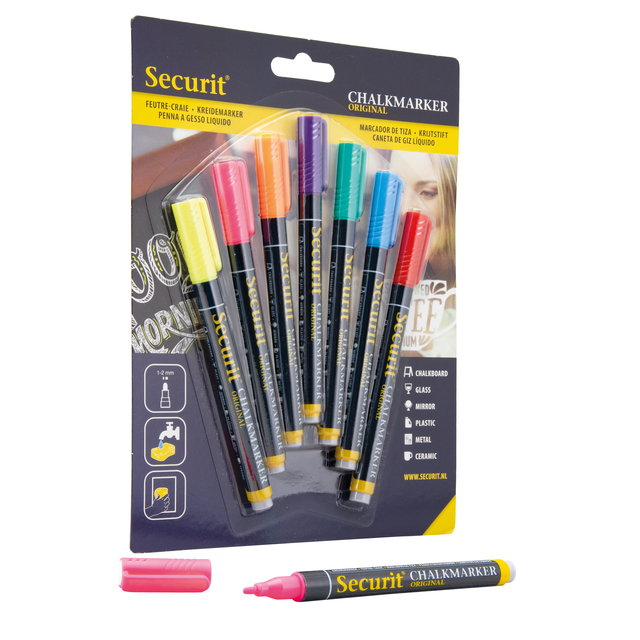 chalkmarker, fluorescent, marker-set, colors, multi-color
