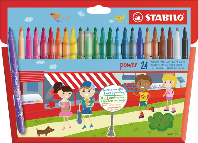 kleurpotloden, kleurpotloden-set, 24-stuks, toverstaf-pen, kids-tekenmaterialen