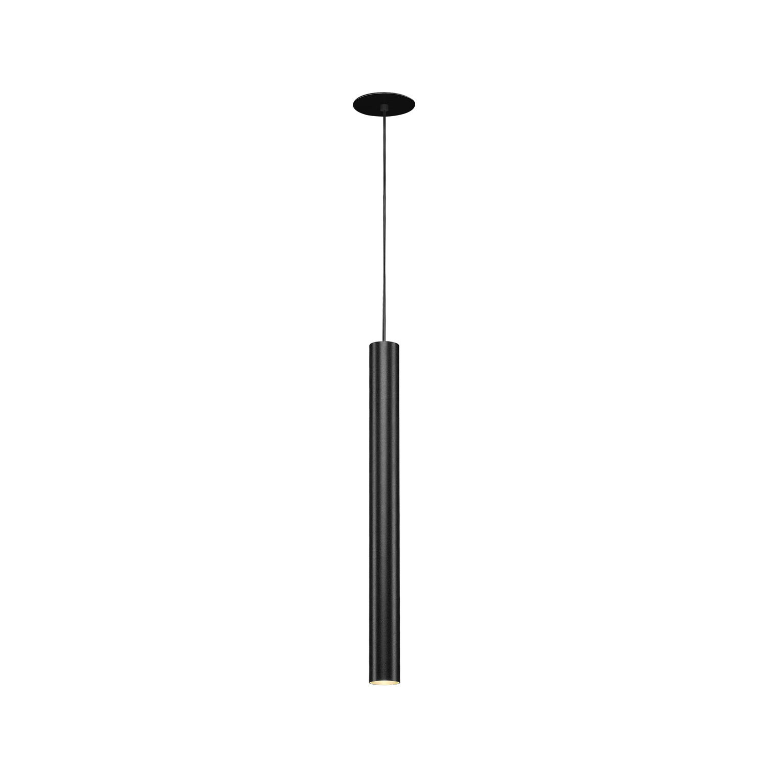 HELIA 45 zwart 1xLED 3000K, platte rozet