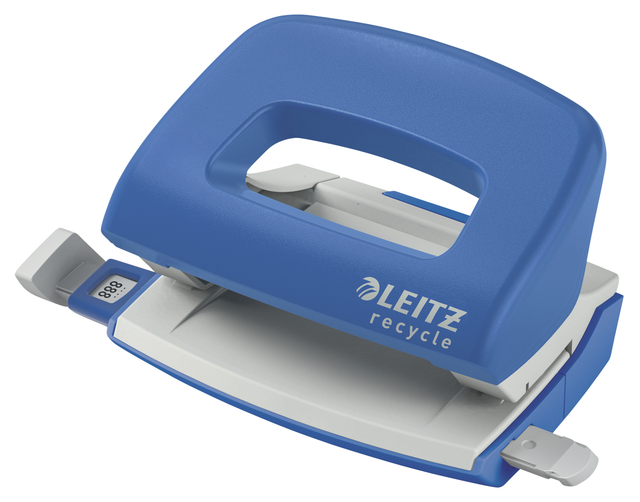 Perforator Leitz Nexxt  Recycle mini 10 vel blauw Perforator Leitz Nexxt  Recycle mini 10 vel blauw