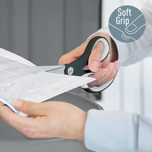 stapler, scissors, document, hands, soft grip