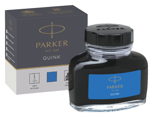 Vulpeninkt Parker Quink uitwasbaar 57ml koningsblauw Vulpeninkt Parker Quink uitwasbaar 57ml koningsblauw