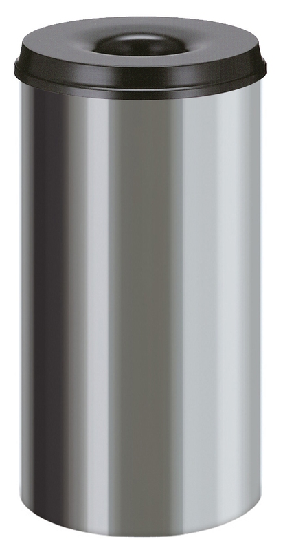 VepaBins Vlamdovende Papierbak RVS 50 liter