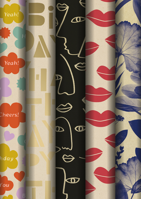 Inpakpapier Stewo Mindful 200x70cm assorti