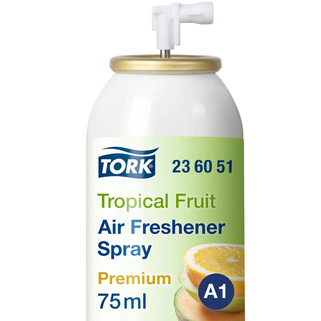 Luchtverfrisser Tork A1 Premium spray tropisch fruit 236051 Luchtverfrisser Tork A1 Premium spray tropisch fruit 236051
