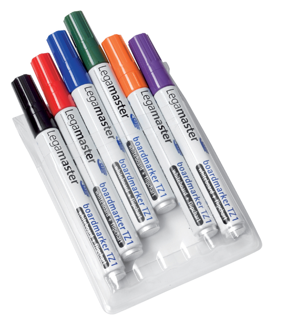 Whiteboardmarker Legamaster TZ 1 rond 1.5-3mm assorti set à 6 stuks Whiteboardmarker Legamaster TZ 1 rond 1.5-3mm assorti set à 6 stuks
