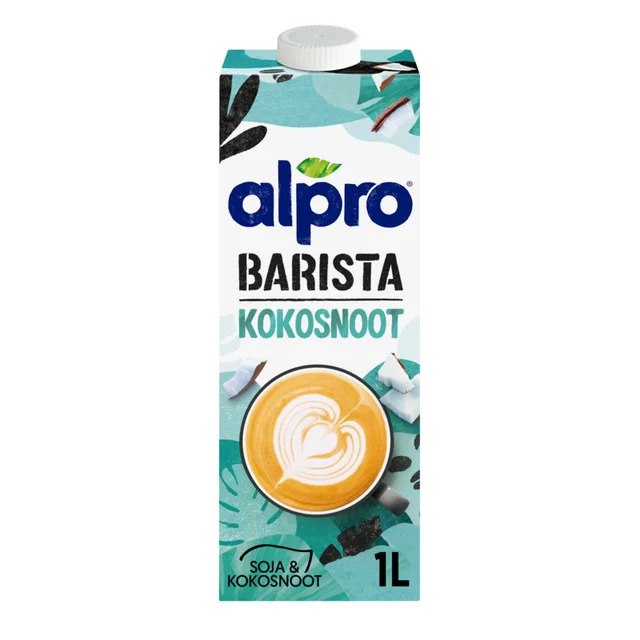 kookroom, kokosnoot, plantaardige melk, 1 liter, barista koffiemelk
