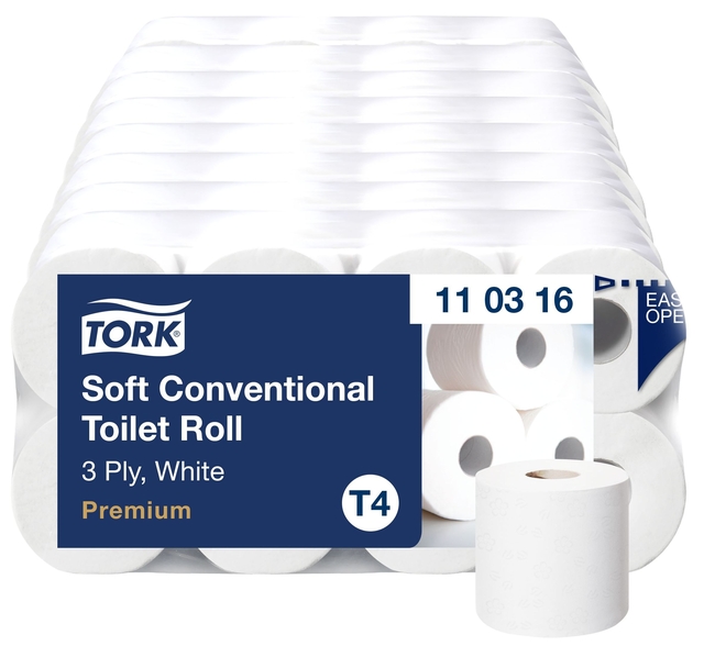 toilet tissue, toilet paper, 3-ply, white, premium