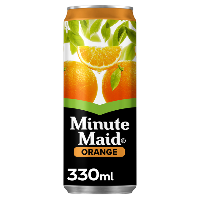 Frisdrank Minute Maid orange blik 330ml Frisdrank Minute Maid orange blik 330ml