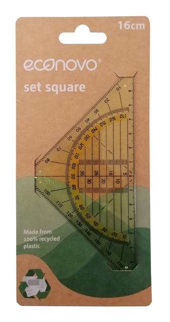 Geodriehoek Econovo 16cm blister à 1 stuk Geodriehoek Econovo 16cm blister à 1 stuk