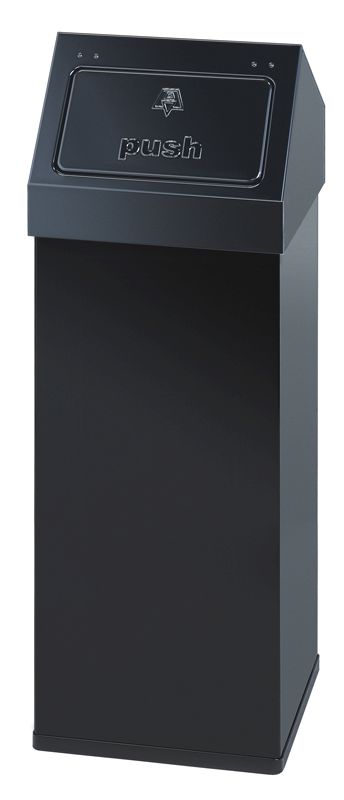 VepaBins Carro Afvalbak 110l Pedaalemmer Carro-Push Zwart