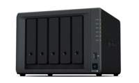 Synology DiskStation DS1522+ NAS | 5 Drive Bays | AMD Ryzen R1600 | 4x Gigabit Ethernet | Desktop | Zwart Synology DiskStation DS1522+ NAS | 5 Drive Bays | AMD Ryzen R1600 | 4x Gigabit Ethernet | Desktop | Zwart