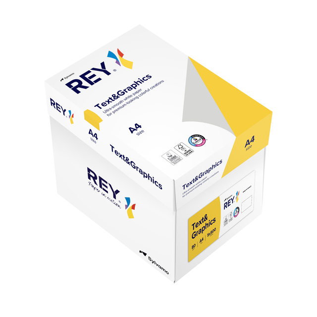 Kopieerpapier Rey Text & Graphics A4 80gr wit 500 vel