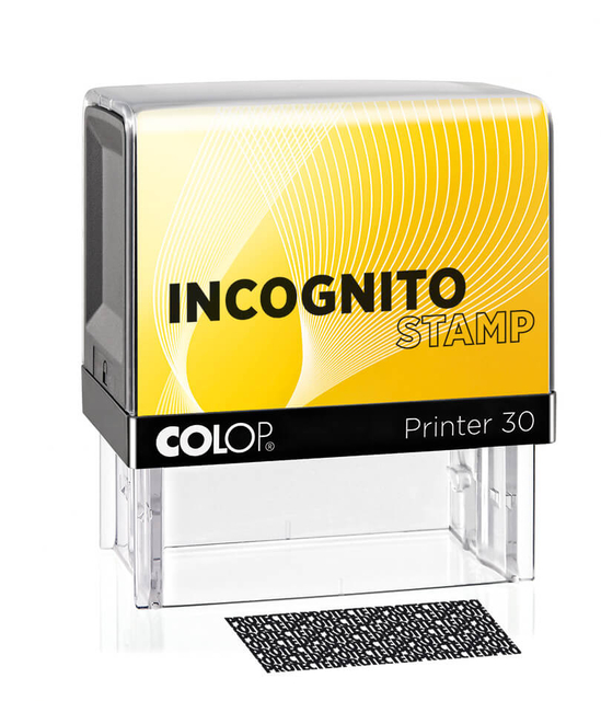 Tekststempel Colop Printer 30 incognito geel
