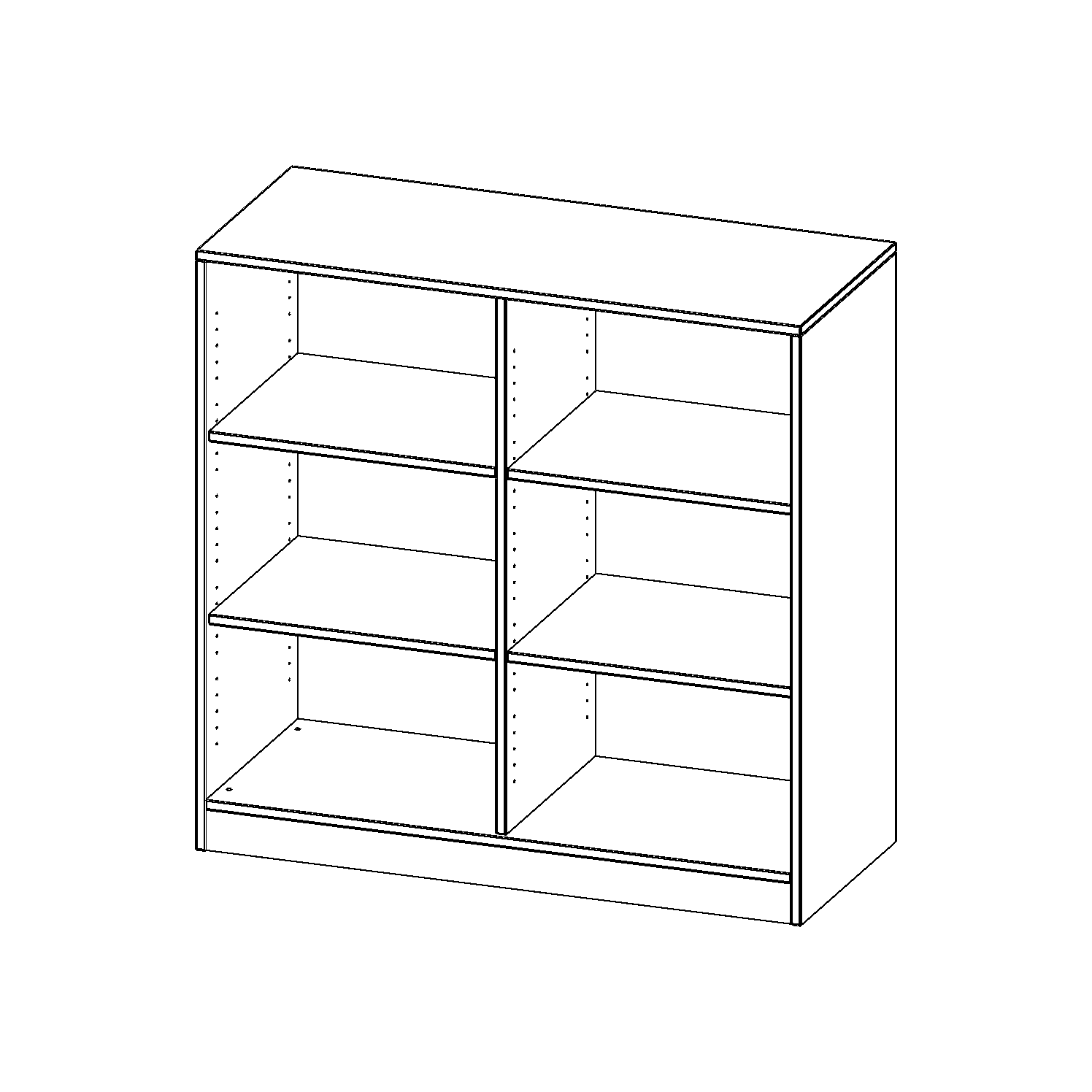 Legborden, 3 ordnerhoogtes - Serie evo 180