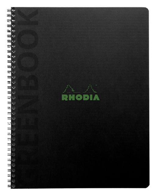 Notitieboek Rhodia Greenbook recycled A5+ lijn 160 pagina's 90gr hc Notitieboek Rhodia Greenbook recycled A5+ lijn 160 pagina's 90gr hc