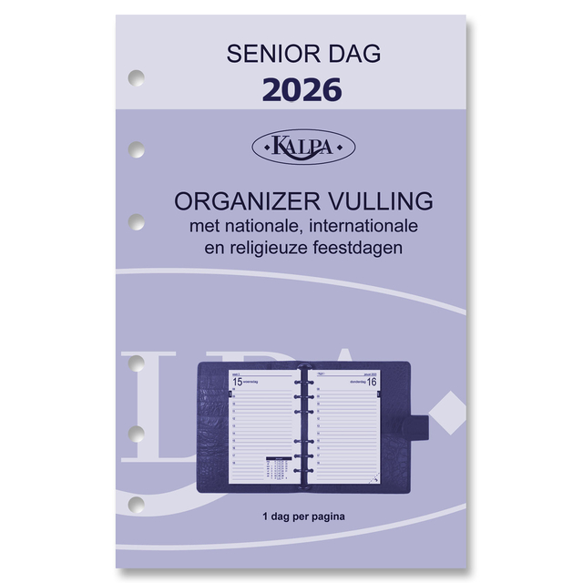 Agendavulling 2026 Kalpa Senior 1dag/1pagina Agendavulling 2026 Kalpa Senior 1dag/1pagina