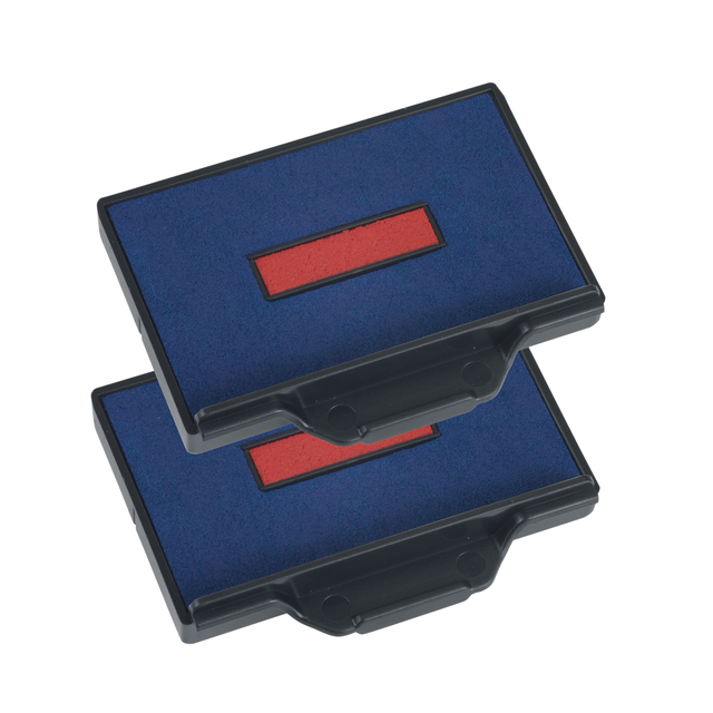 Stempelkussen Trodat Professional 6/56/2 2 stuks blauw en rood