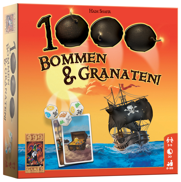 bordspel, kompas, zwaarden, kanonnen, granaat