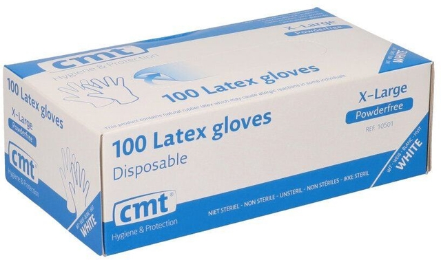 latex gloves, disposable, gloves, box, white