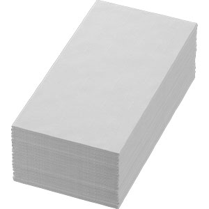 Duni Servet 40x40cm BIO Dunisoft 1_8 vouw Wit doos 6x60 st