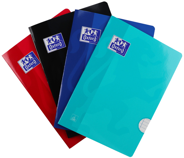 Schrift Oxford School A4 lijn 72 pagina's 80gr assorti Schrift Oxford School A4 lijn 72 pagina's 80gr assorti