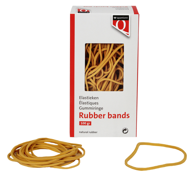 Elastiek Quantore 24 150x1,5x1mm 100gram Elastiek Quantore 24 150x1,5x1mm 100gram