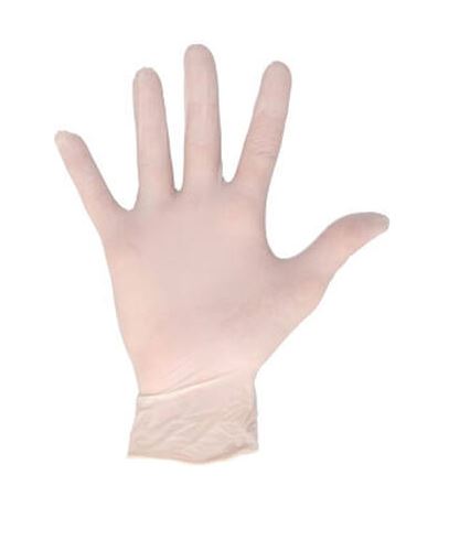 CMT Latex Handschoen Gepoederd Wit XL pak 100st