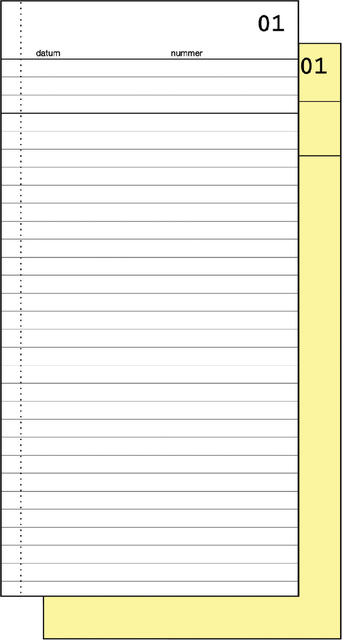 Commissieboek Expres SI-30020 210x105mm 50x2vel Commissieboek Expres SI-30020 210x105mm 50x2vel