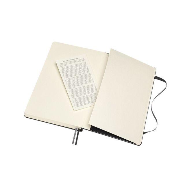 Notitieboek Moleskine Expanded large 130x210mm lijn hard cover zwart