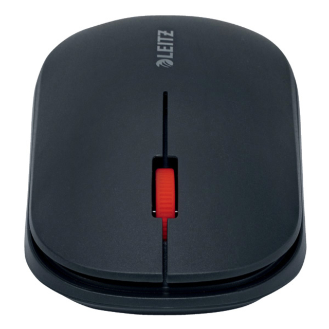 wireless mouse, optische muis, rode scroll, zwarte muis, draadloze muis