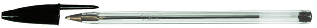 Balpen Bic Cristal medium zwart doos à 90+10 gratis Balpen Bic Cristal medium zwart doos à 90+10 gratis