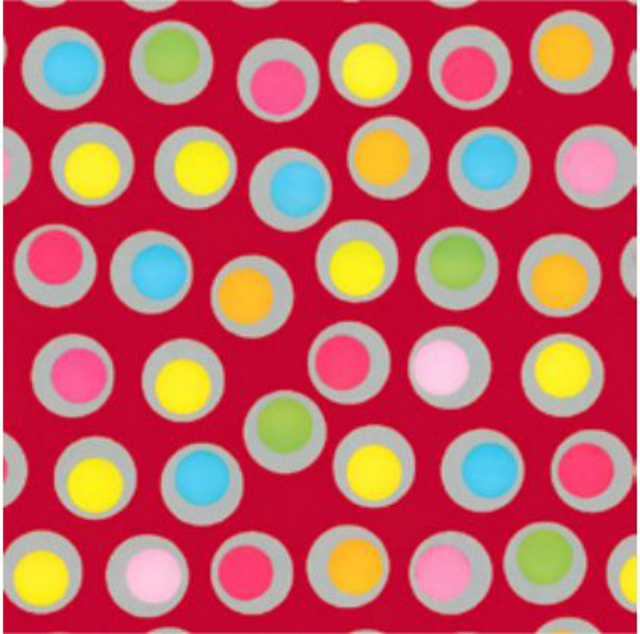 Inpakpapier Special Wrap 200x70cm spring rounds assorti