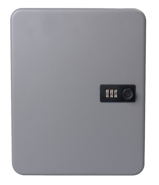 safe, lockbox, metal, gray, padlock