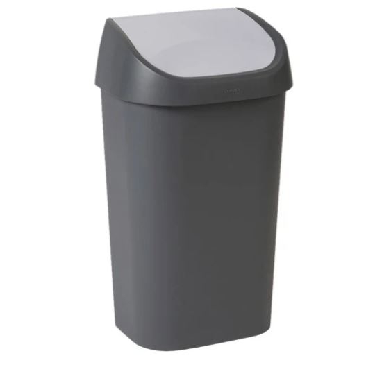 Afvalbak Mistral Swing Kunststof 50ltr Grijs