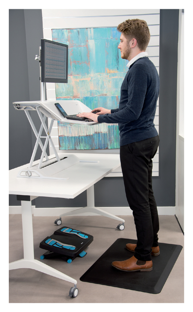 Vloermat Fellowes voetensteun Everyday zwart Vloermat Fellowes voetensteun Everyday zwart